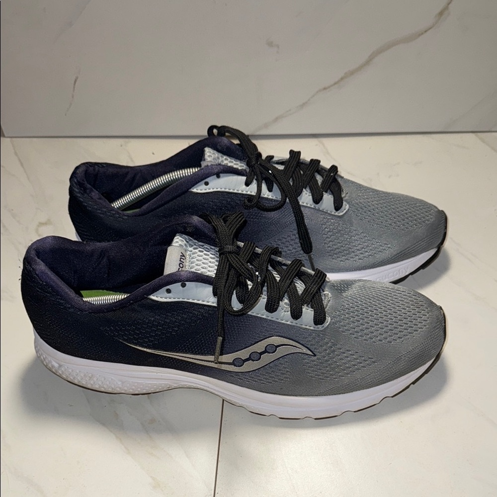 Saucony Gray and Black Running Shoes